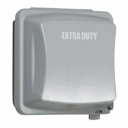 HUBBELL CANADA Electrical Box Cover, 2 Gang, Polycarbonate, In-Use MM2420G